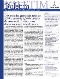 Boletim do Instituto Brasileiro de Ciências Criminais, Ano 24, N. 82, Maio/2016